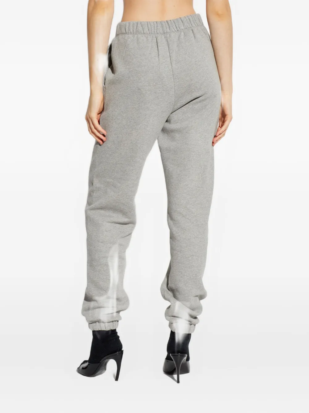 Attico Logo-embroidery Track Pants In Gray