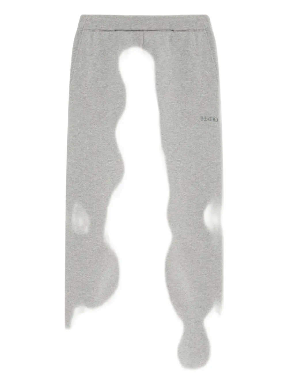 Attico Logo-embroidery Track Pants In Gray