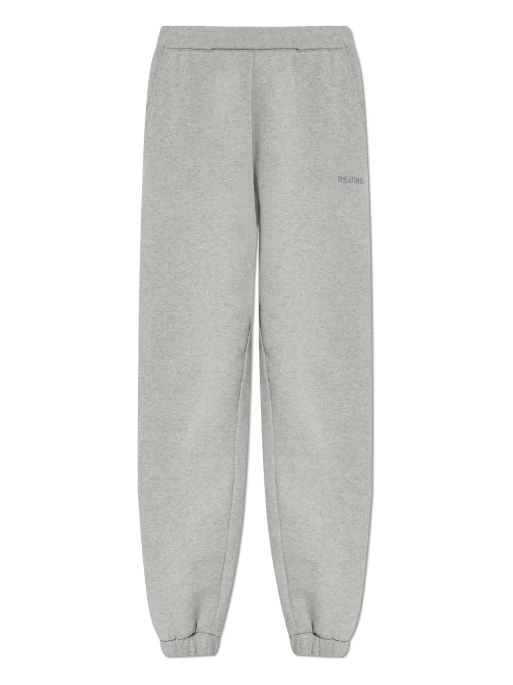 The Attico logo-embroidery track pants - グレー