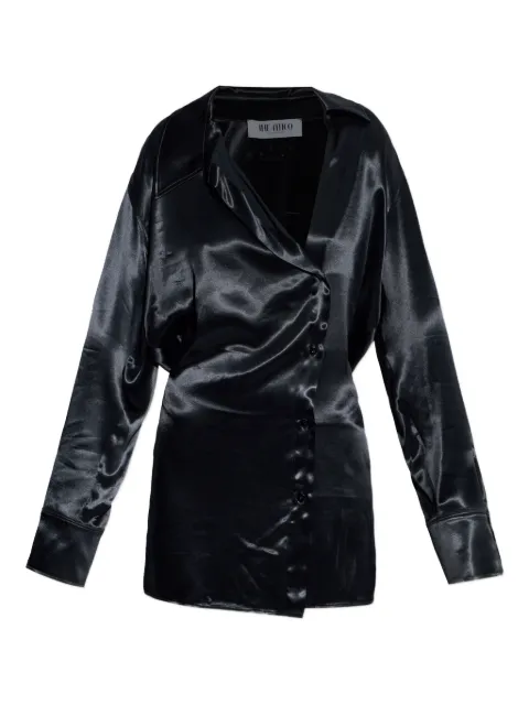 The Attico buttoned collared mini dress