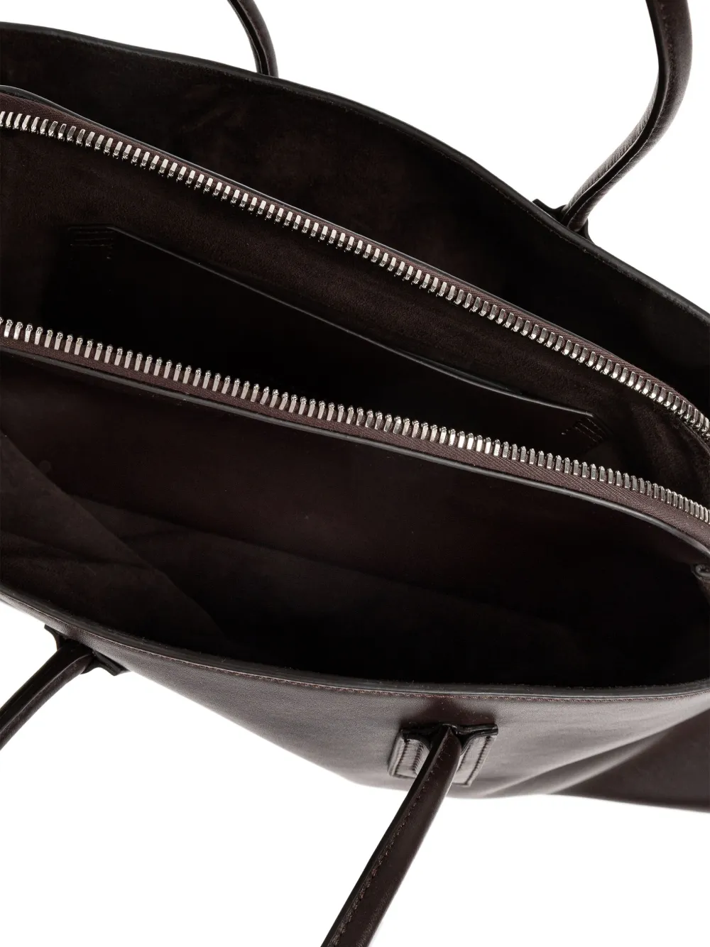 Attico Medium La Passeggiata Zip Top-handle Tote Bag In Brown