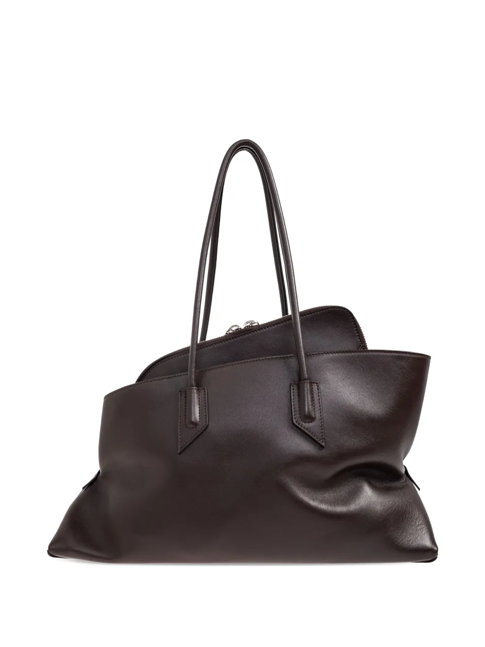 The Attico Medium La Passeggiata zip top-handle tote bag - ブラウン