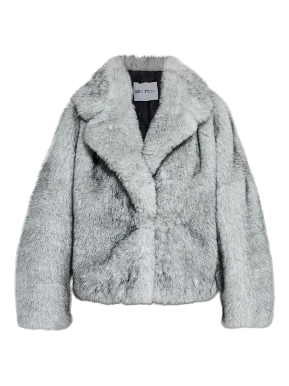 STAND STUDIO India faux-fur jacket - グレー STAND STUDIO India faux-fur jacket - グレー