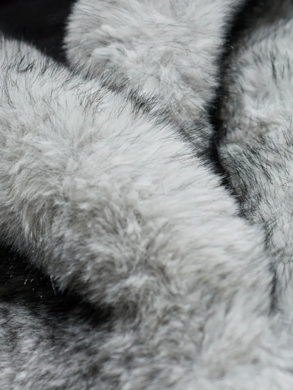 Stand Studio India Faux-fur Jacket In Gray