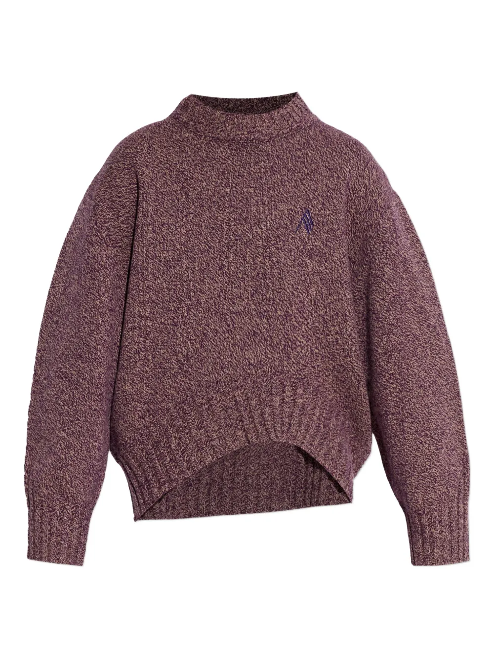 The Attico Pullover mit Logo-Stickerei - Violett