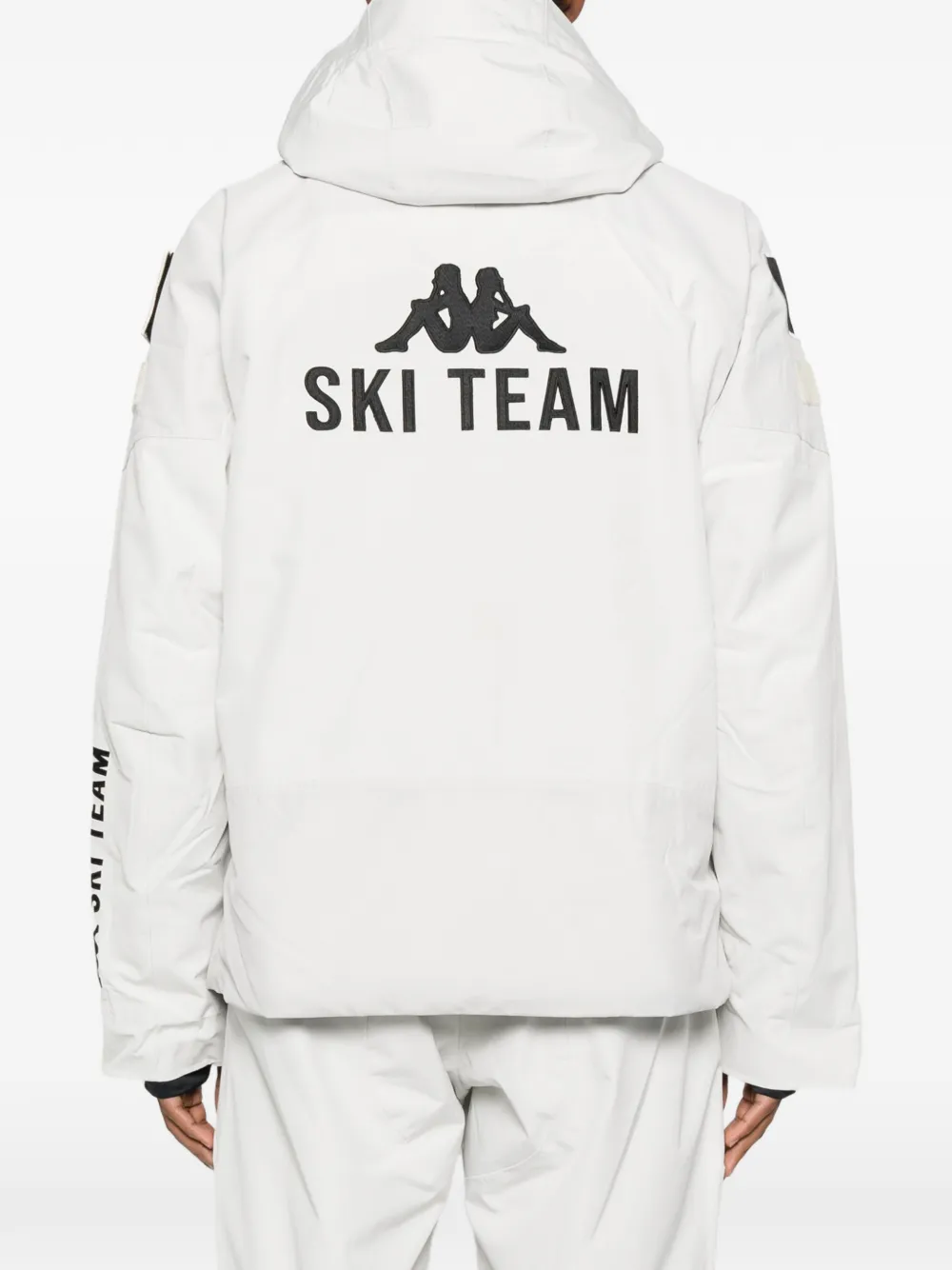 Kappa Ski-jack met capuchon en logo Wit