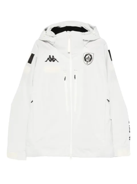 Kappa logo-hooded ski jacket