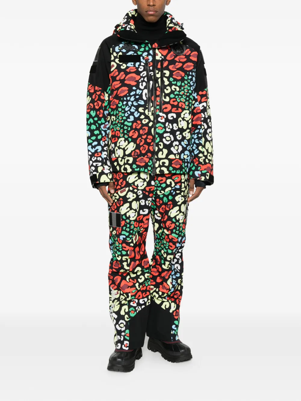 Kappa 602CG Premium leopard-print hooded ski jacket | Ski Jackets | Image 2