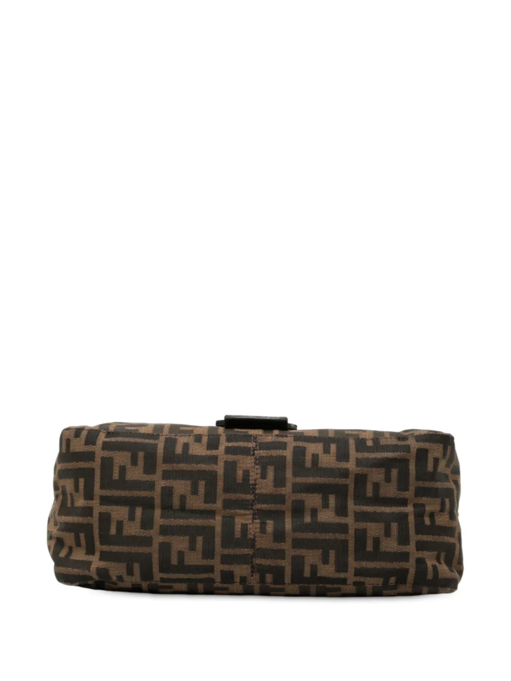 Pre-owned Fendi 20th Century Zucca Canvas Mamma Forever Shoulder Bag In Brown