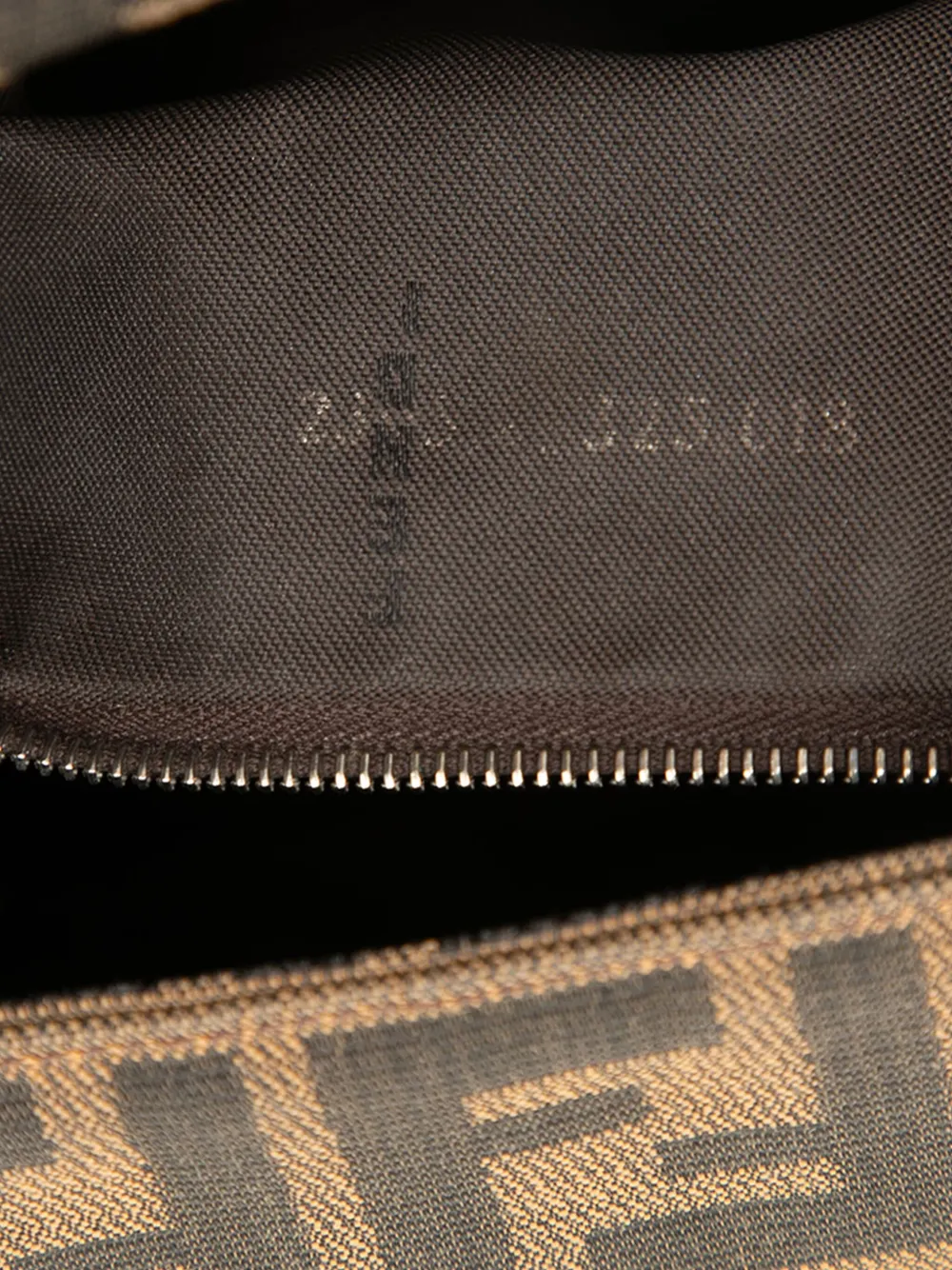 Pre-owned Fendi 20th Century Zucca Canvas Mamma Forever Shoulder Bag In Brown