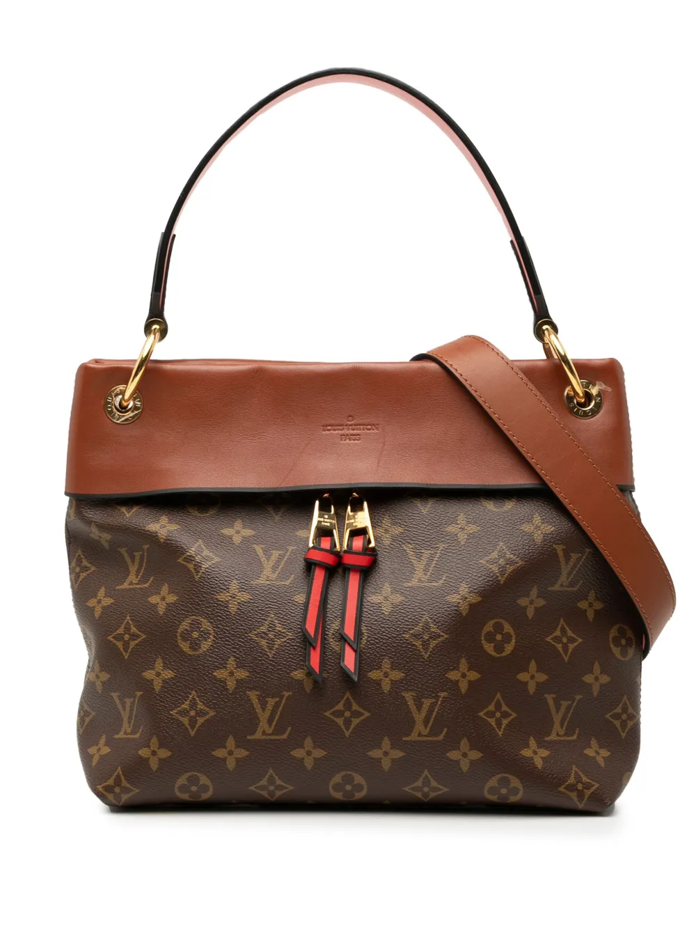 Louis Vuitton Pre-Owned 2021-2025 モノグラム テュイルリー ブザス サッチェルバッグ - ブラウン Louis Vuitton Pre-Owned 2021-2025 モノグラム テュイルリー ブザス サッチェルバッグ - ブラウン