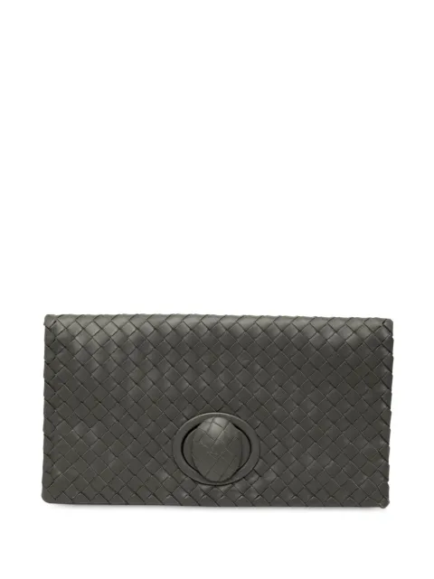 Bottega Veneta Pre-Owned 2012-2025 Intrecciato Clutch aus Nappaleder mit Drehverschluss