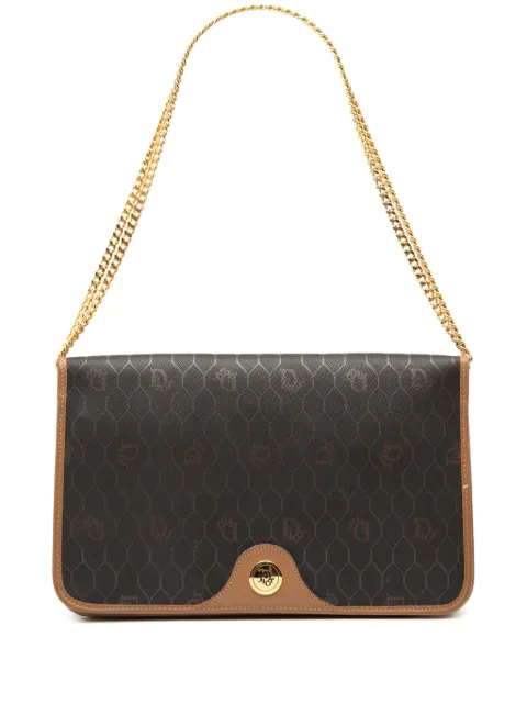 Christian Dior Pre-Owned 20th Century Honeycomb Coated Canvas Chain crossbody bag