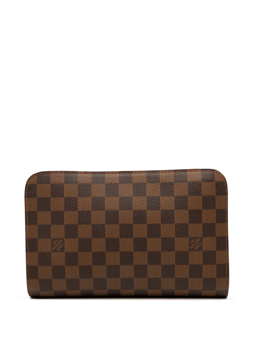 Louis Vuitton Pre-Owned 2008 ダミエ エベヌ ポシェット サンルイ クラッチバッグ - ブラウン Louis Vuitton Pre-Owned 2008 ダミエ エベヌ ポシェット サンルイ クラッチバッグ - ブラウン