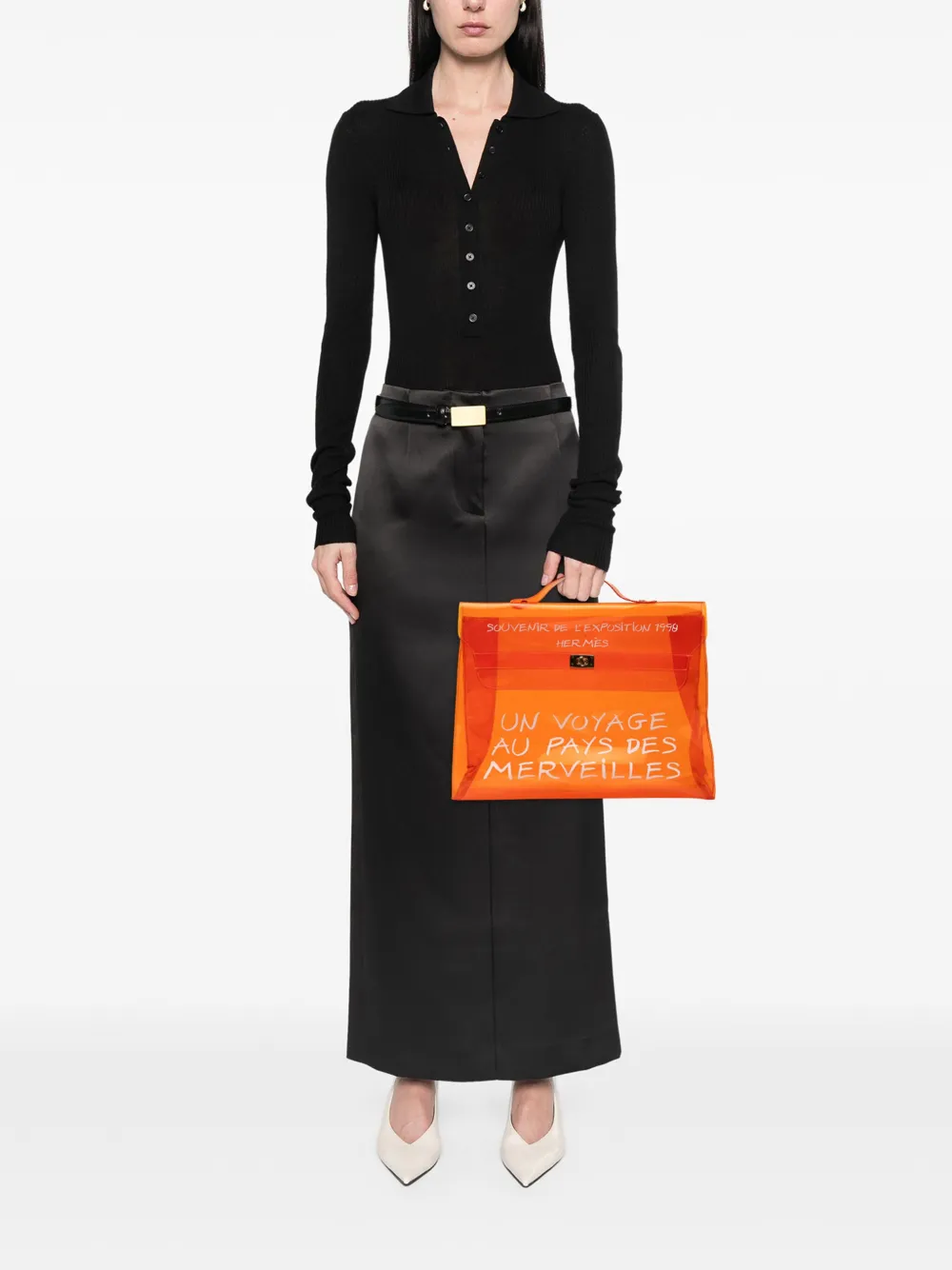 Hermès Pre-Owned sac à main Souvenir De L' Exposition Kelly en vinyle (1998) | Pre-owned | Image 2