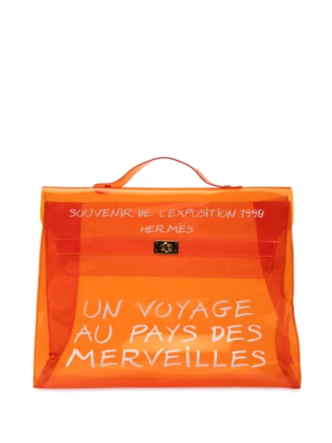 Hermès Pre-Owned bolso de mano Vinyl Souvenir De L'Exposition Kelly 1998