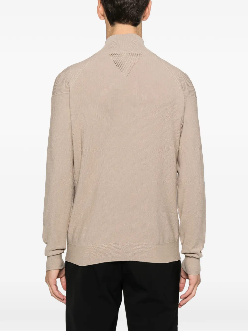 Alphatauri Frost Half-zip Sweater In Neutral