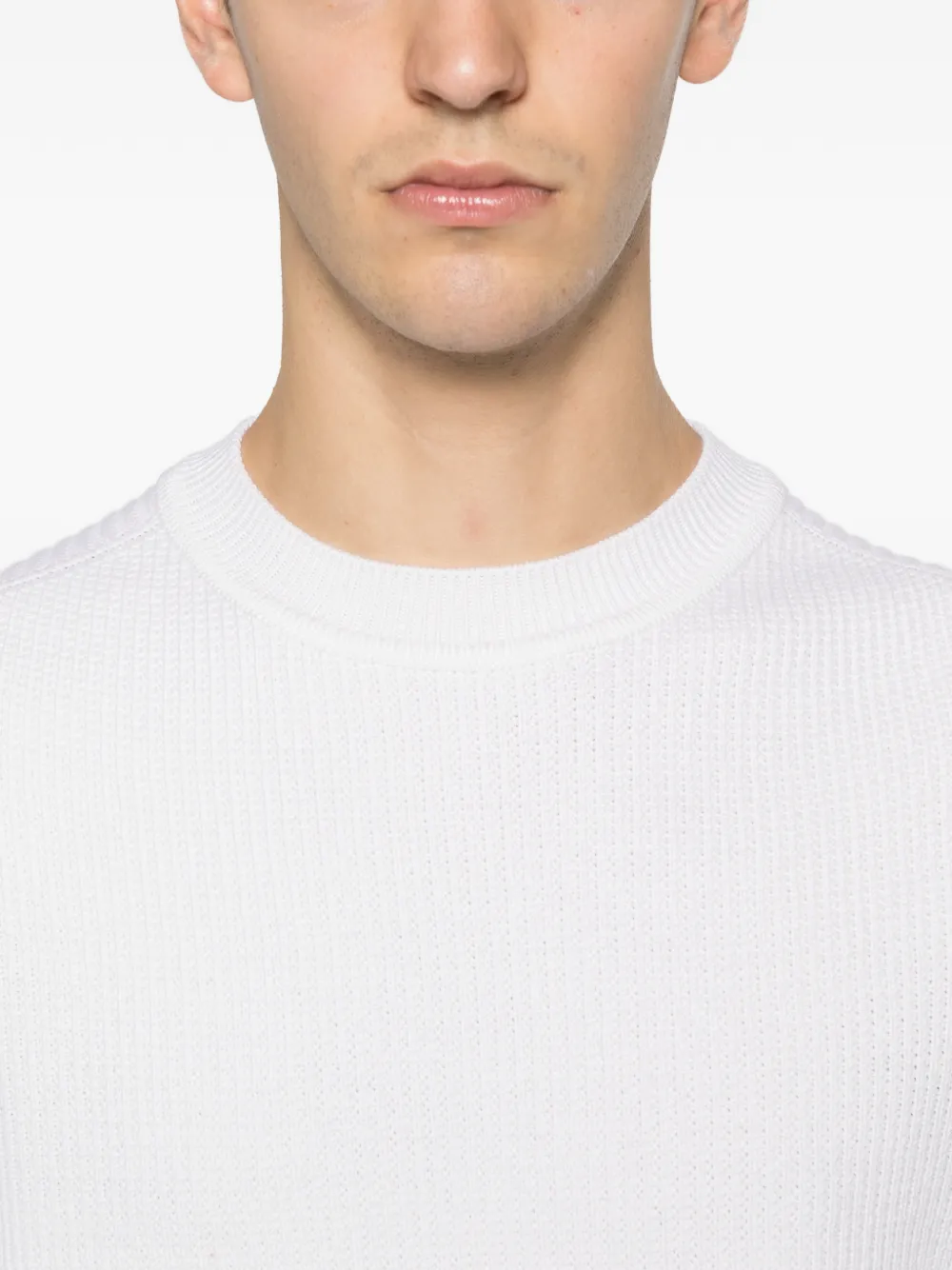 Alphatauri Crew-neck Sweater In White