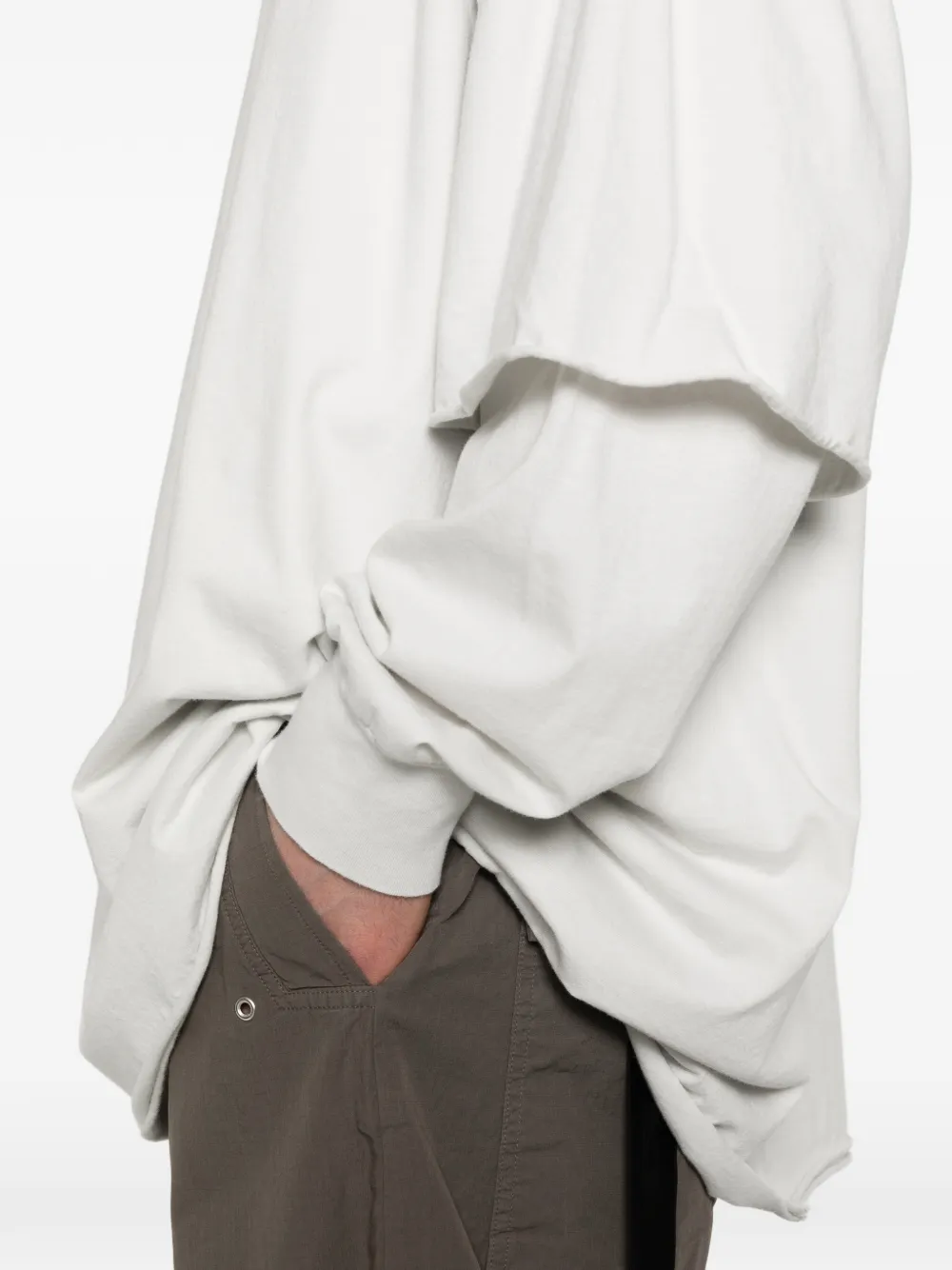 Rick Owens DRKSHDW T-shirt met verwassen effect Wit