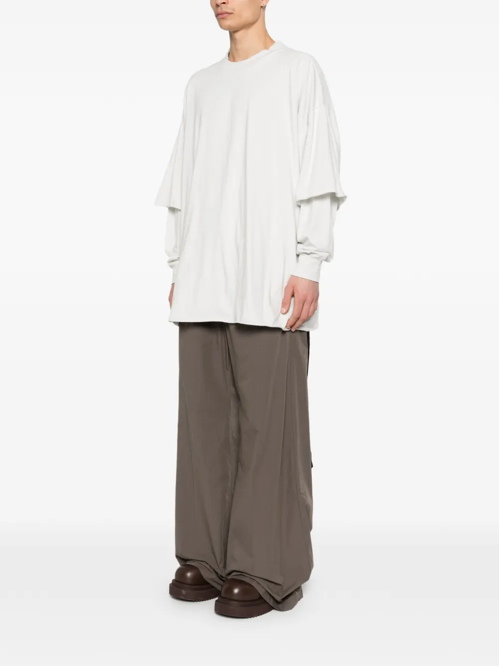Rick Owens DRKSHDW T-shirt met verwassen effect Wit