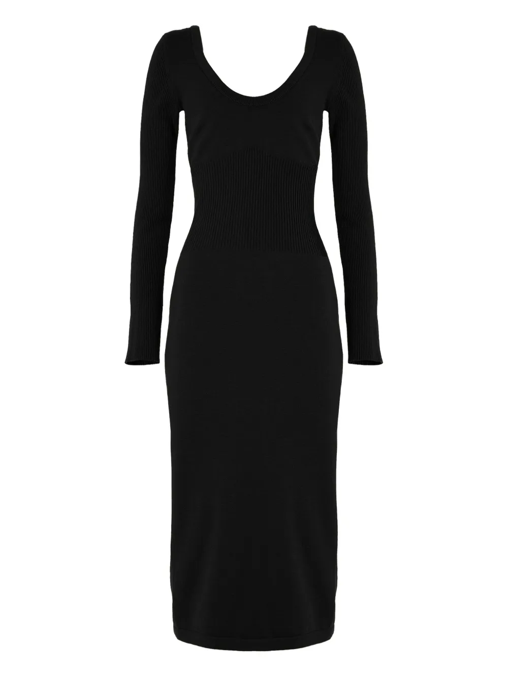 Wolford Luxe jurk van merinowol met lange mouwen Zwart