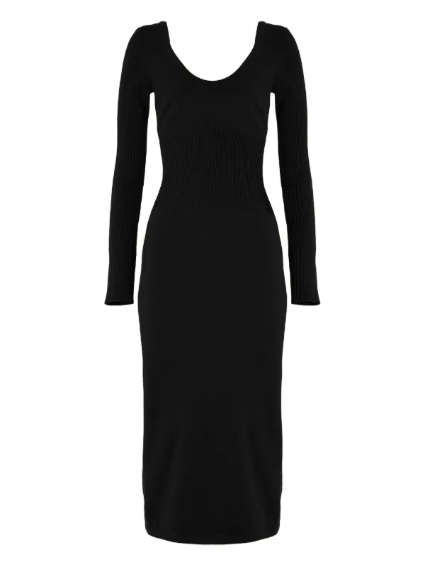 wolford merino rib dress MERINO RIB DRESS in black