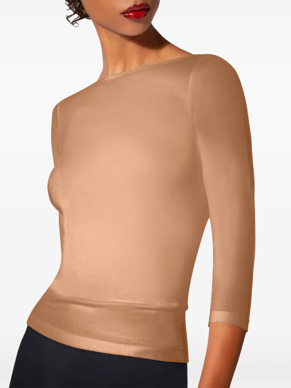 Wolford Cordoba jersey met lange mouwen Beige
