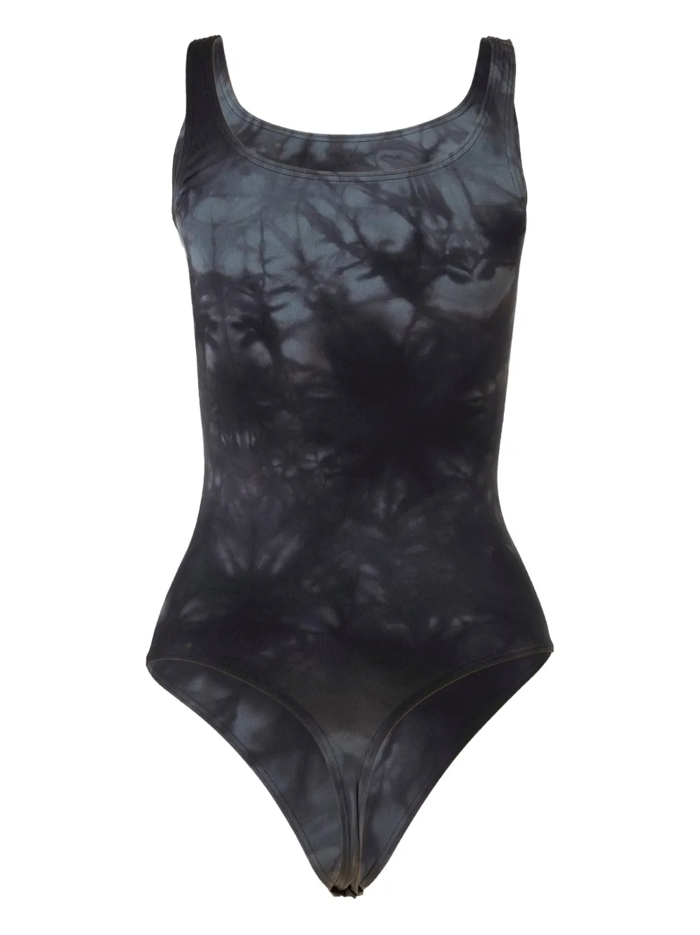 Wolford Body met tie-dye print Grijs