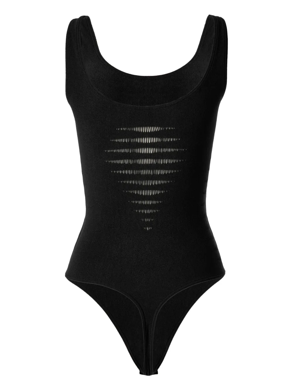 Wolford Body met slash string Zwart