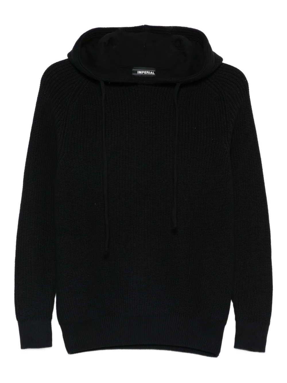 IMPERIAL drawstring-detail hoodie | Black | Image 1