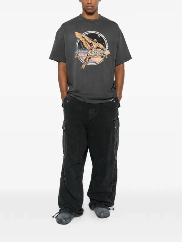 Represent Camiseta Com Estampa | Cinza | FARFETCH BR