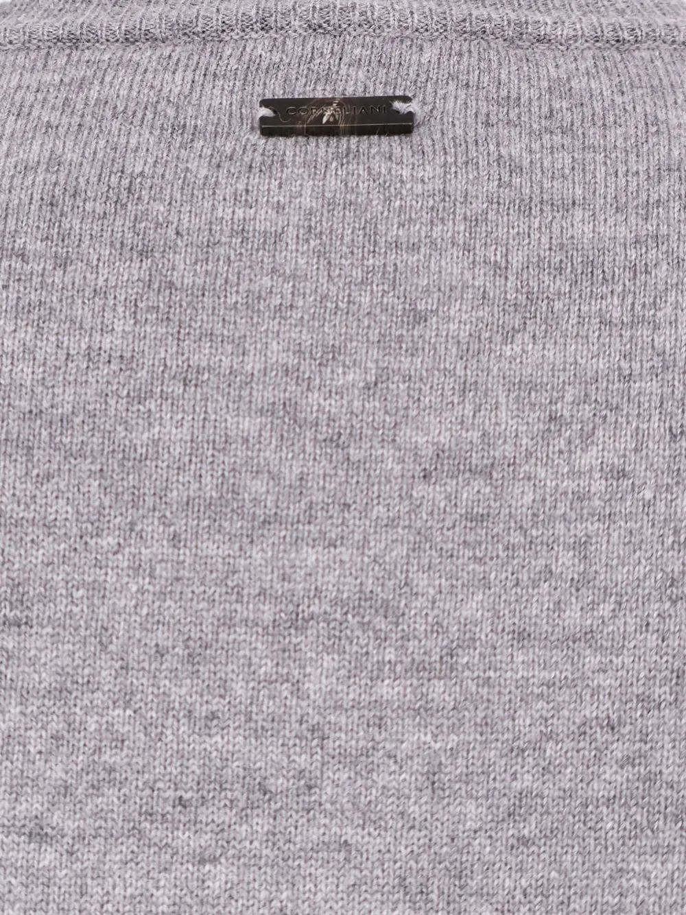 Corneliani ribbed profiles jumper - Grijs