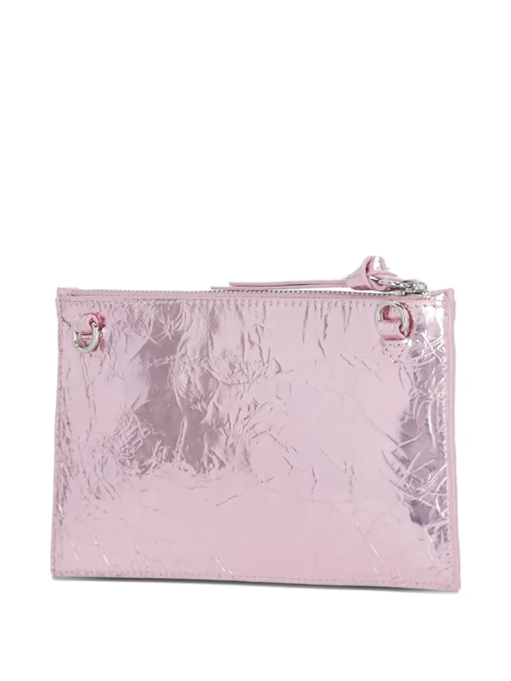 Vivienne Westwood orbit logo removable strap clutch bag - Roze