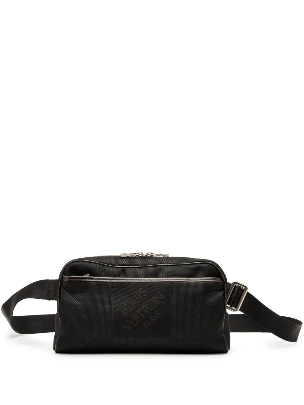 Pre-owned Louis Vuitton 2010 Damier Geant Acrobat Belt Bag In Black