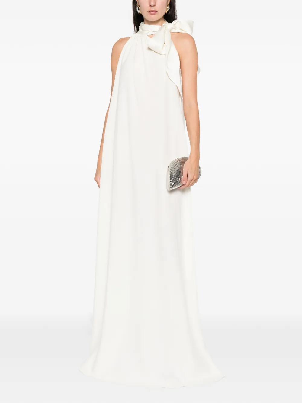 Taller Marmo one-shoulder draped maxi dress - Beige