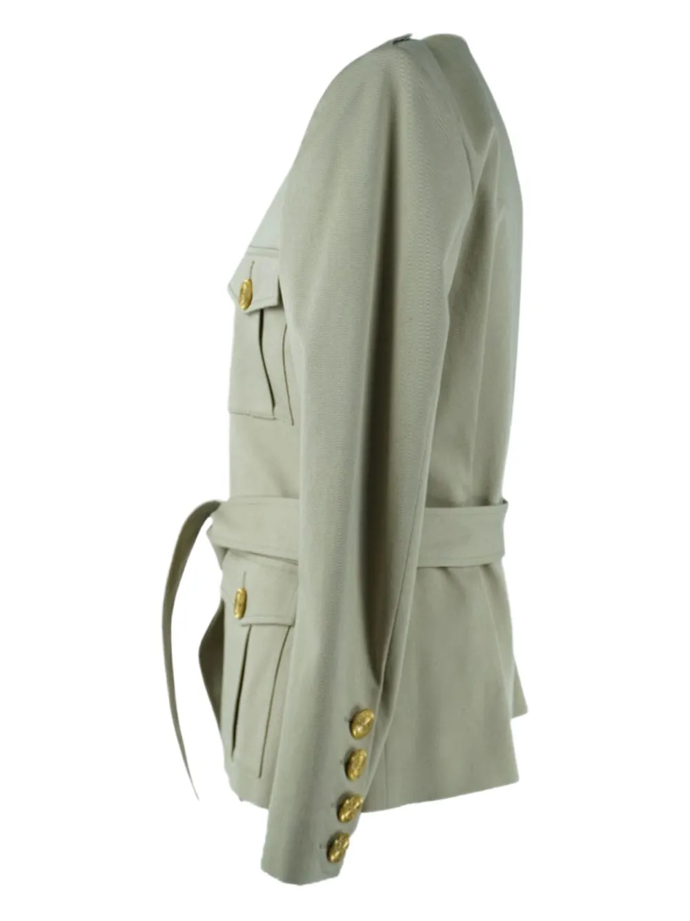 Pre-owned Alexandre Vauthier Button-cuffs Jacket In Neutral
