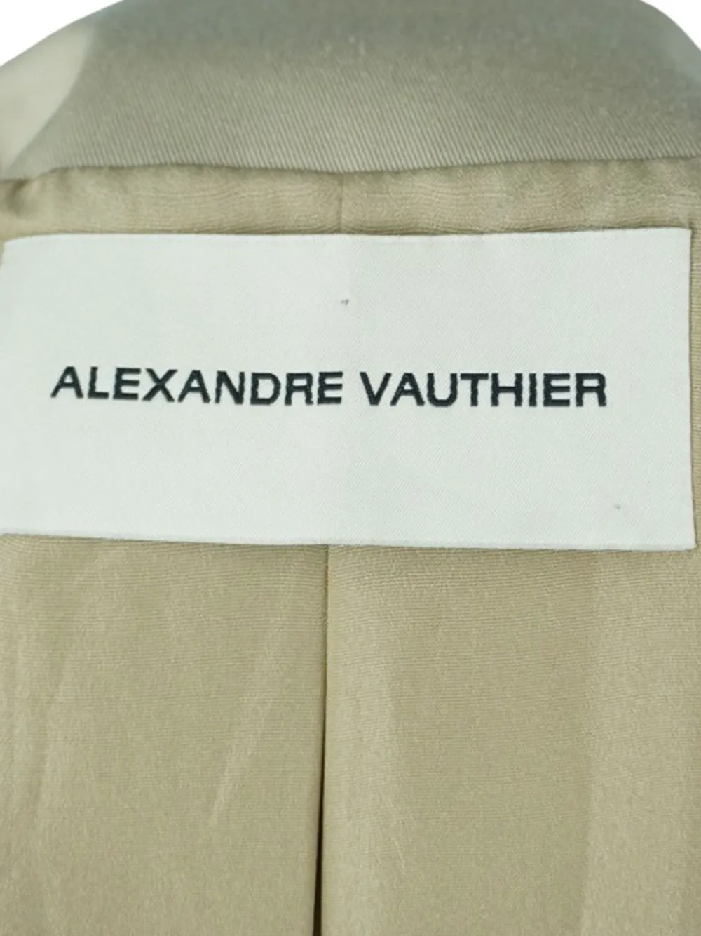 Pre-owned Alexandre Vauthier Button-cuffs Jacket In Neutral