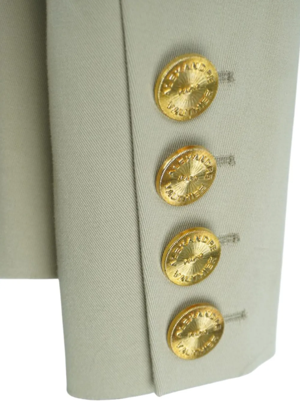 Pre-owned Alexandre Vauthier Button-cuffs Jacket In Neutral