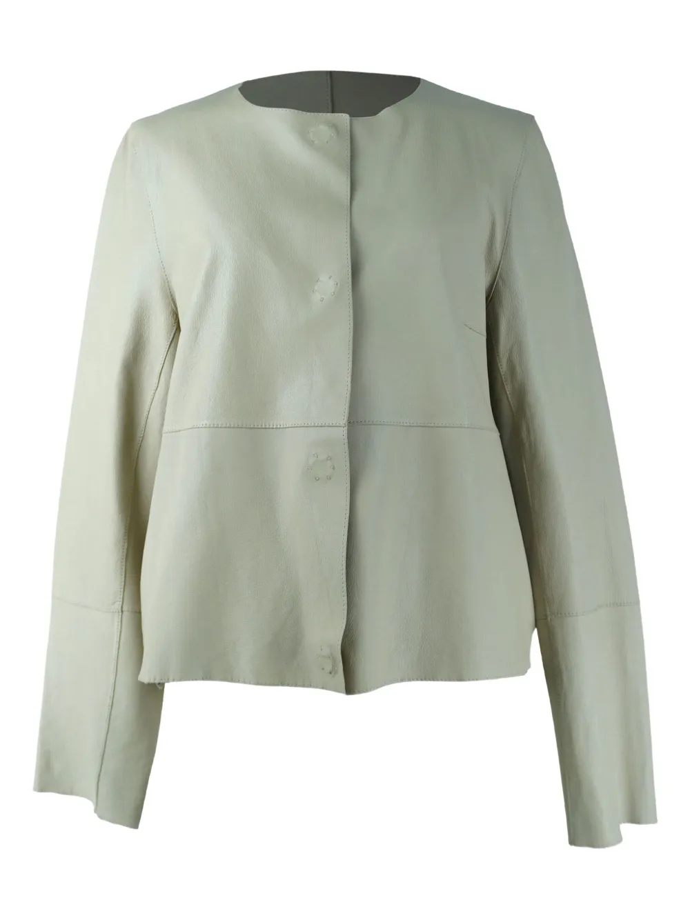 Yves Salomon レザージャケット - ニュートラル