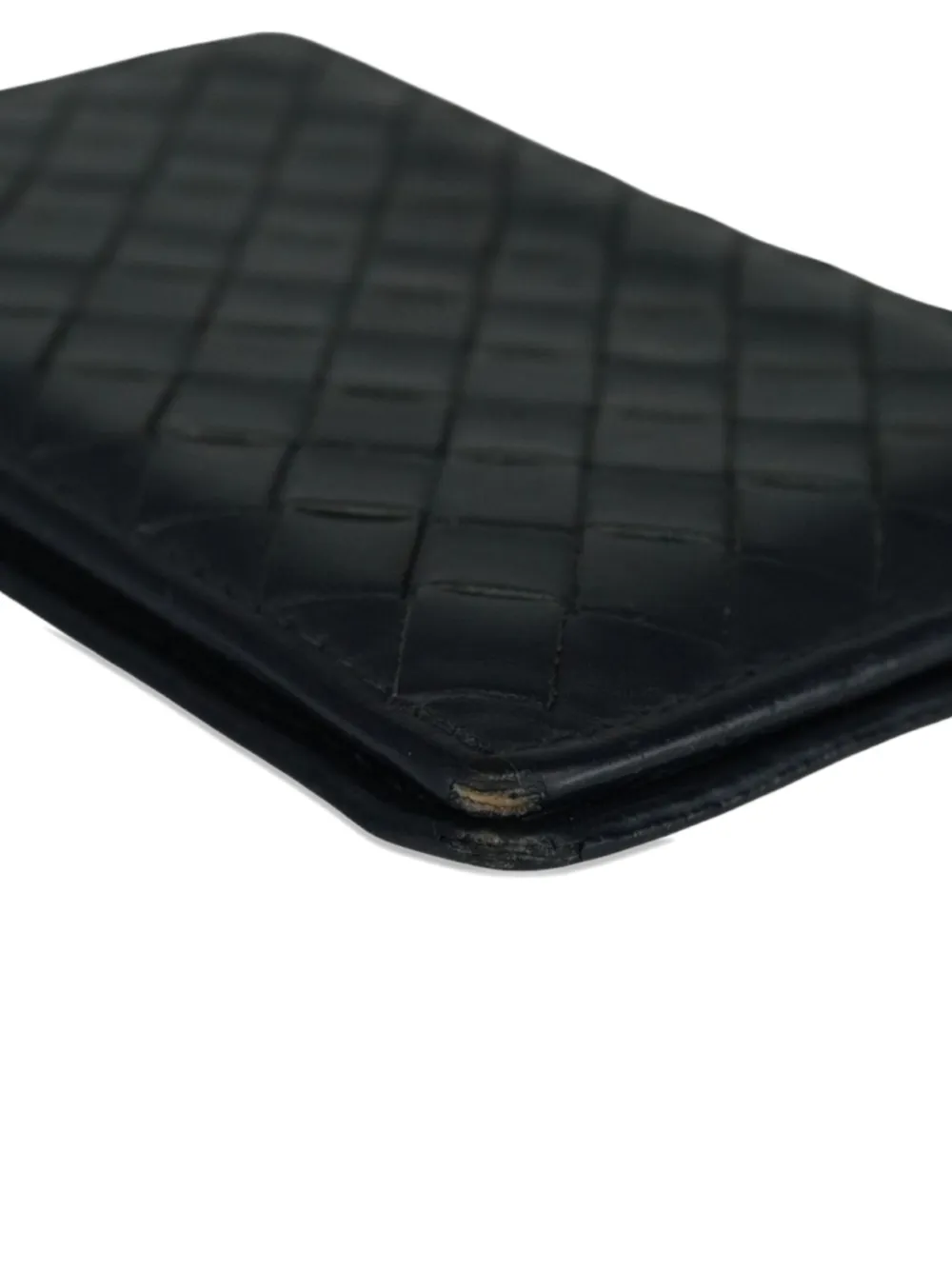 BOTTEGA VENETA Pre-owned Intrecciato-design Bifold Card Holder In Blue