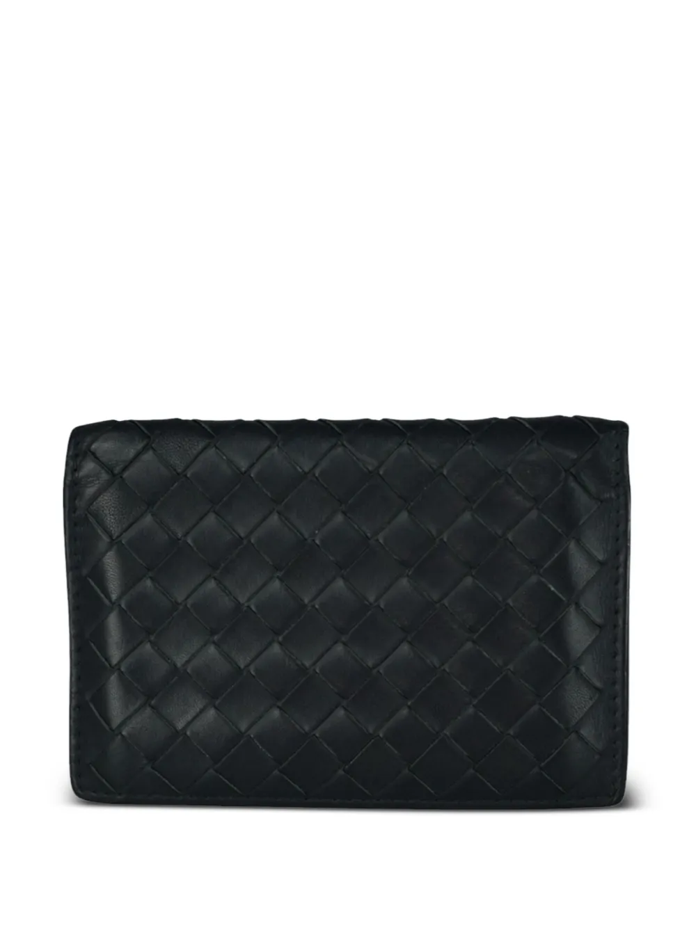 Bottega Veneta Pre-Owned イントレチャート カードケース - ブルー