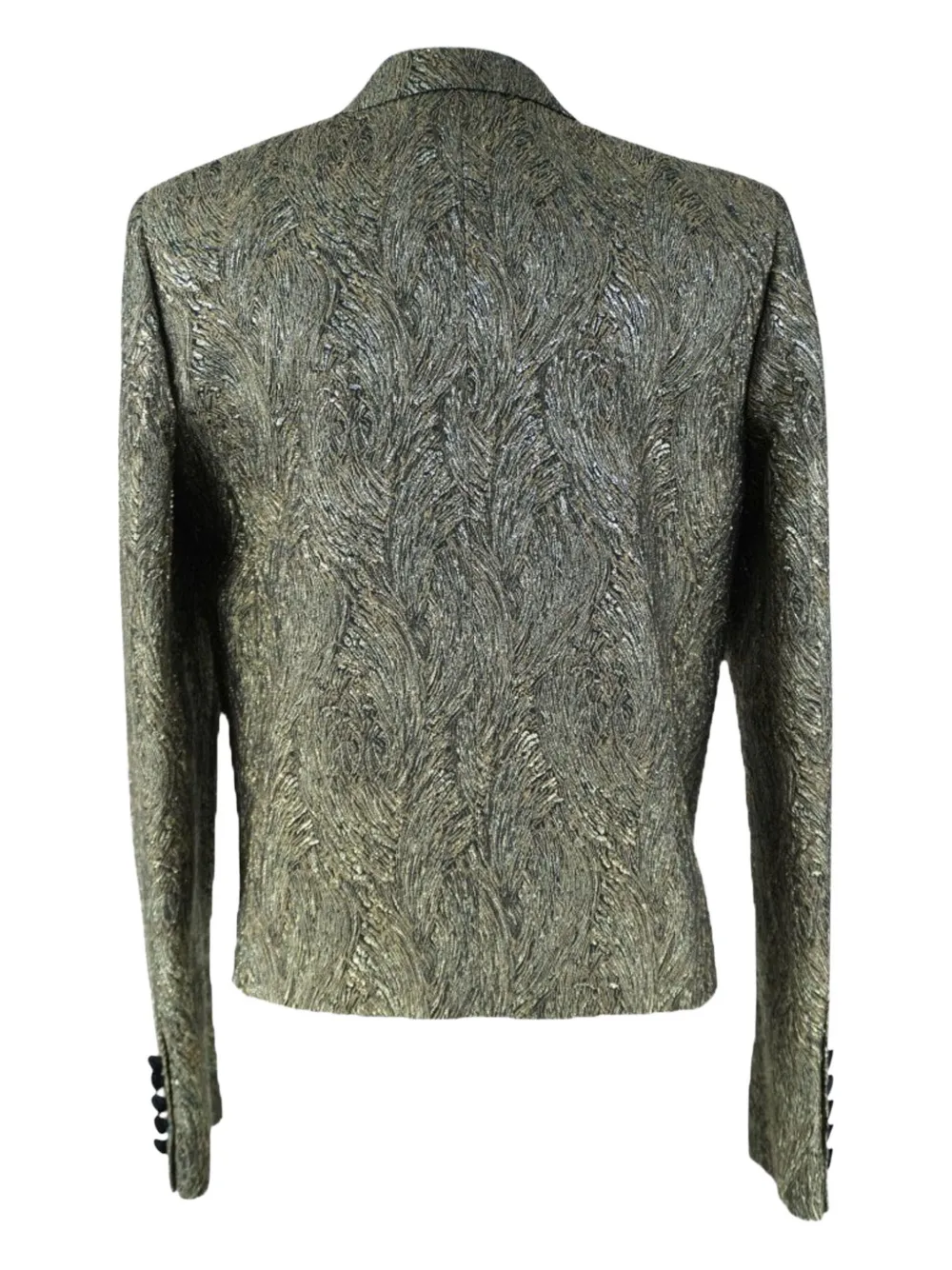 SAINT LAURENT Pre-owned Peak Lapels Jacket In Gold