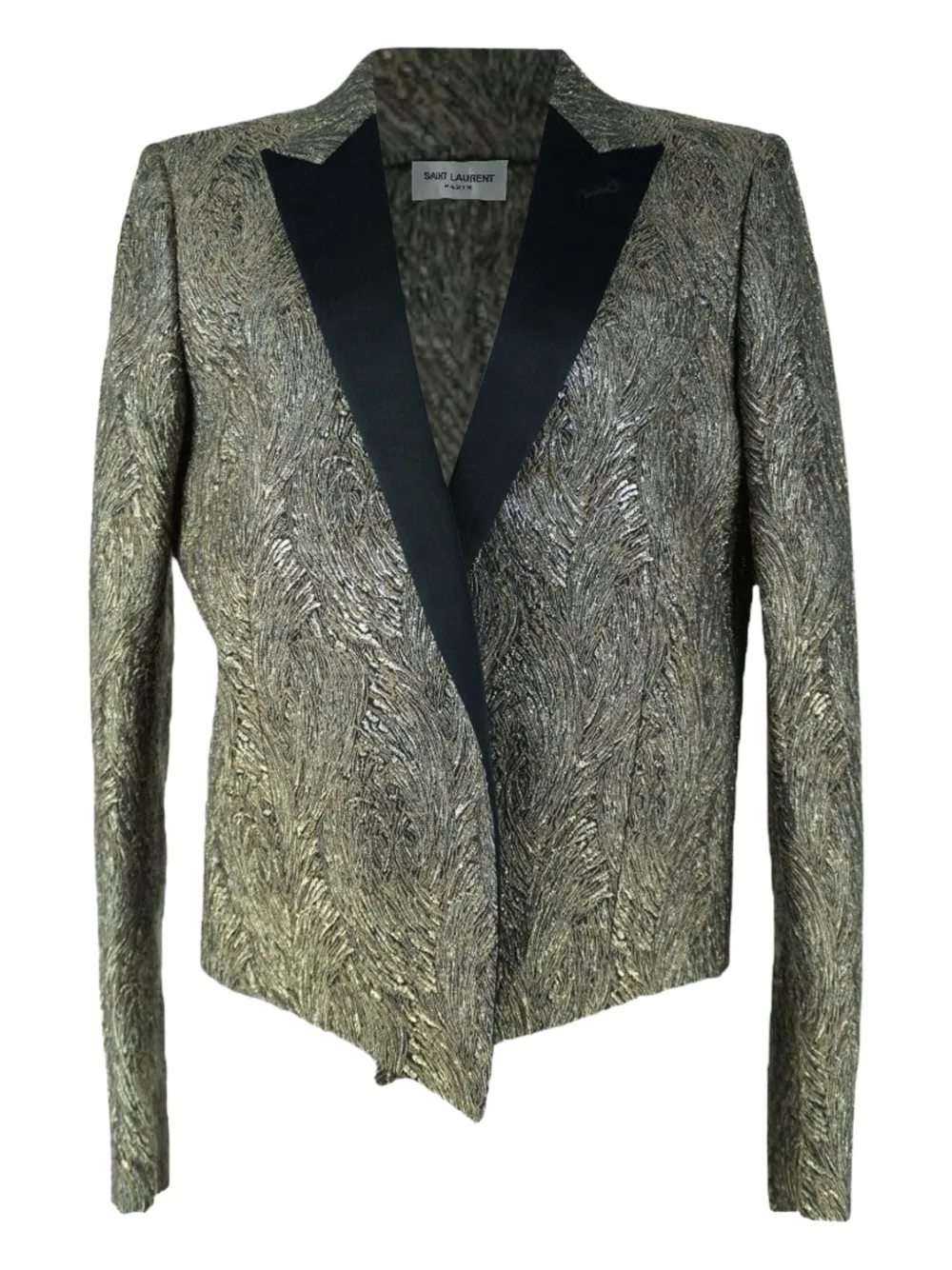 Saint Laurent Pre-Owned peak lapels jacket | Gold | Image 1