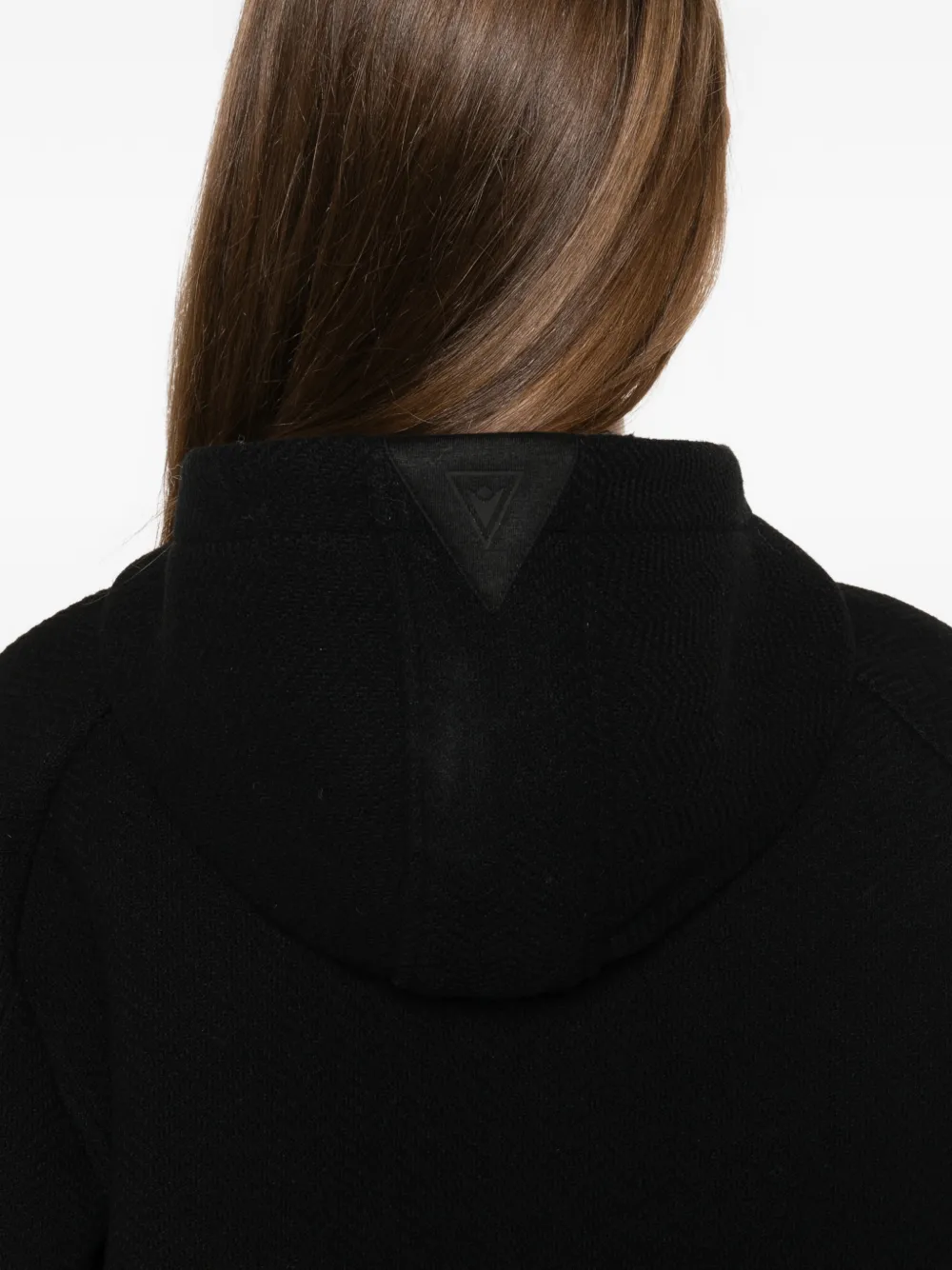 Macron Hooded Zip Jacket In Black