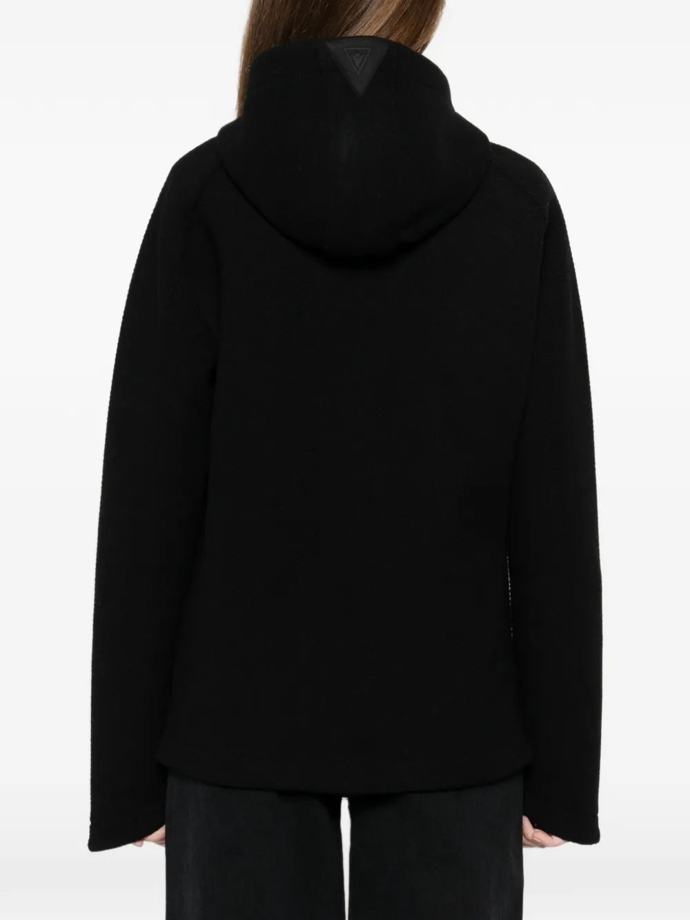 Macron Hooded Zip Jacket In Black