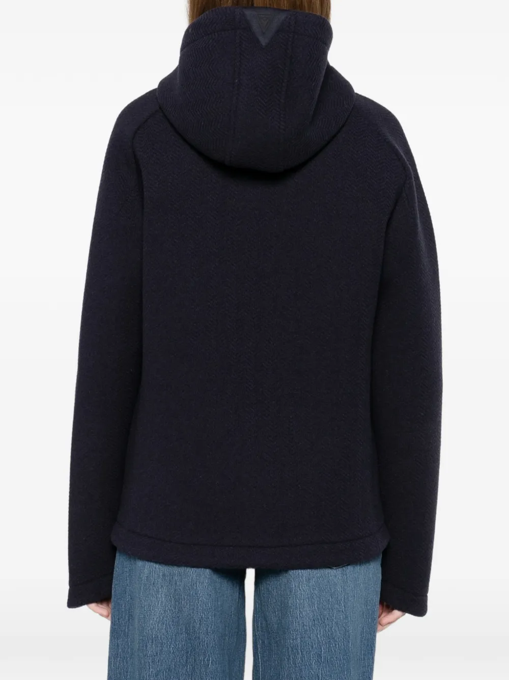 Macron Hooded Zip Jacket In Blue