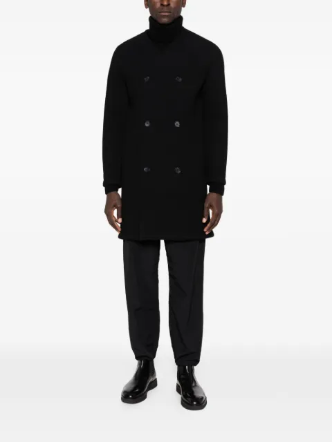 MACRON Karl collarless double-breasted coat