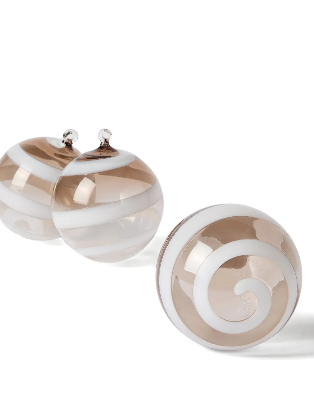 Brunello Cucinelli striped ornaments (set of three) |  Decorative Accessories | Image 2