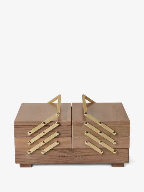 Brunello Cucinelli logo-detail mahjong set game