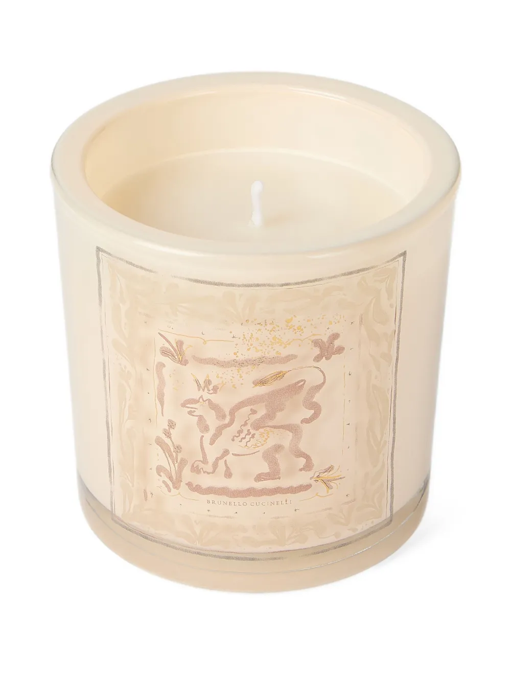 Brunello Cucinelli Griffin Design Candle In Neutral
